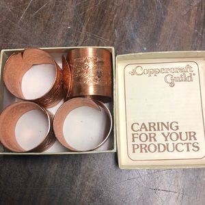 Vintage Copper Guild Napkin Holders